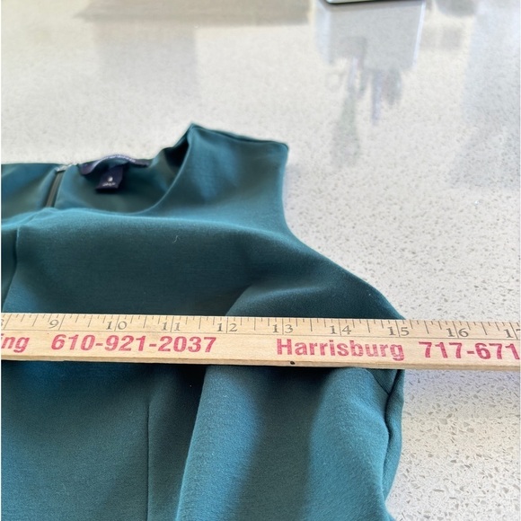 Lands End Sheath Dress Pockets Sleeveless Knit Stretch Jumper Size 4 Green EUC - Picture 14 of 15